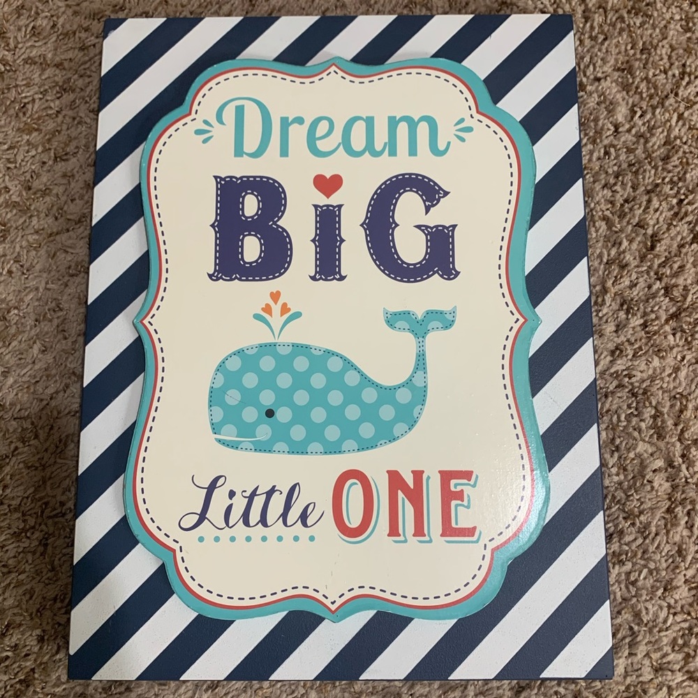 Whale wall decor for baby/toddler/kids room